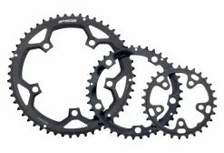 Plateau Intermédiaire Route FSA 39 Dents 130mm Pour Pédalier Triple 5 Branches 10 Vitesses Noir