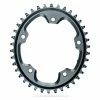 Plateau Narrow Wide AbsoluteBlack CX 1X Oval 110/5 BCD N/W Traction Chainring 12 V Gris