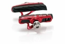 SET DE 4 PATINS DE FREIN CARTRIDGE ROUTE XLC NOIR/ROUGE